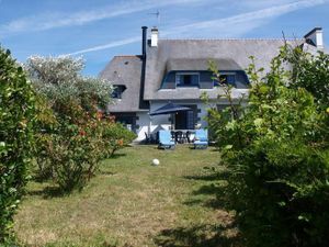 das Ferienhaus mit Garten