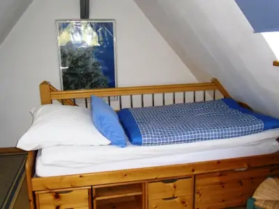 Schlafbereich. Einzelbett