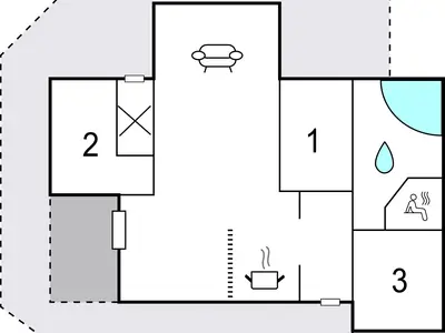 Ferienhaus für 6 Personen (76 m²) in Harboøre 1/10