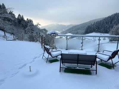 Terrasse im Winter (Wohnung 1)