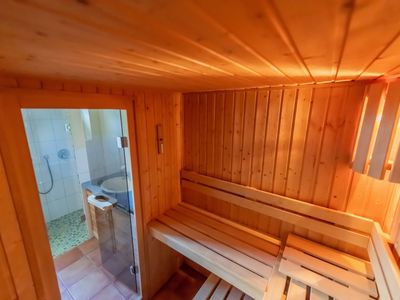 Sauna von innen