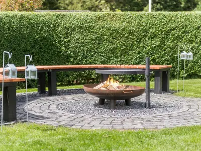 outside