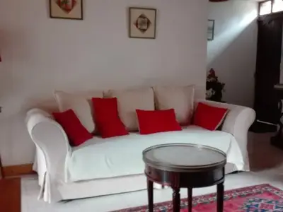 Wohnzimmer mit kamin