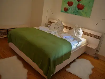 Ferienwohnung Wildkatze - Schlafbereich