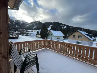 Aussicht vom Ferienhaus [Winter]