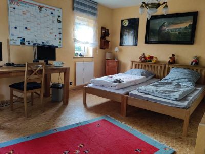 Schlafbereich. Schlafzimmer / Arbeitszimmer im 1. OG