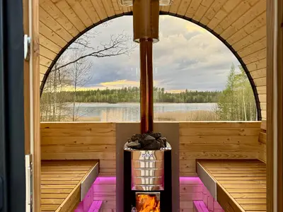 Sauna mit Seeblick