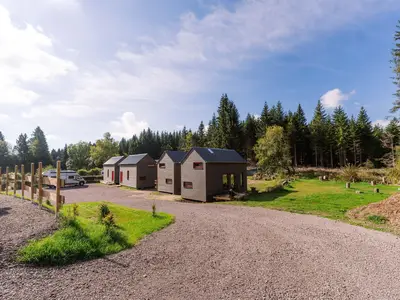Blick auf die Tinyhouses