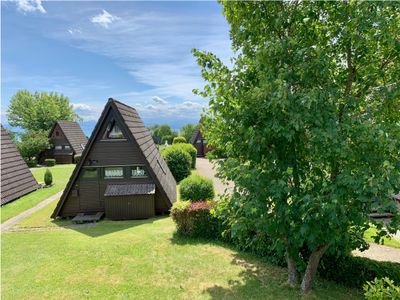 Ferienhaus 44 Bodensee Blick vom DG auf den See und die Berge