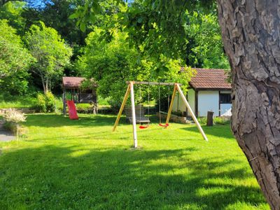 Garten und Kinderspielplatz der Irreler Mühle