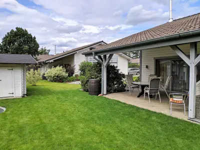 Ferienwohnung Schmetterling Terrasse zum Garten