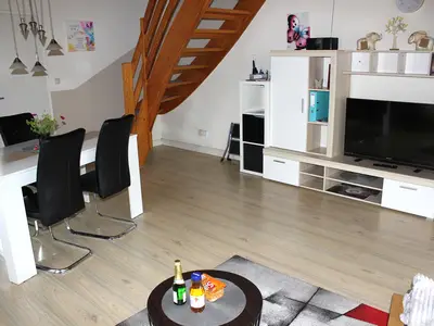 Ferienhaus Schmetterling Wohn- Essbereich