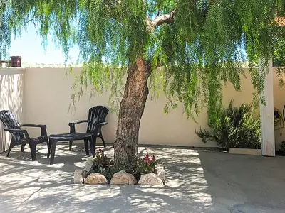outside