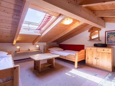 Ferienhaus Himmelblau in Jabel Schlafzimmer im Obergeschoss