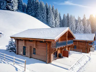 Außenseite Ferienhaus [Winter]