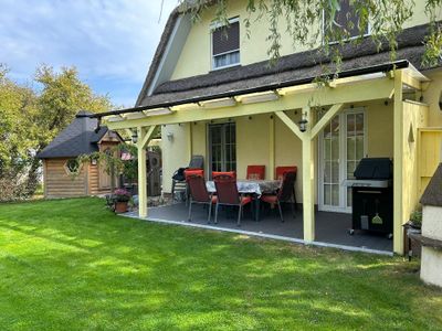 Terrasse und Sauna Cota