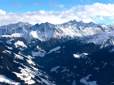 Aussicht vom Ferienhaus [Winter]