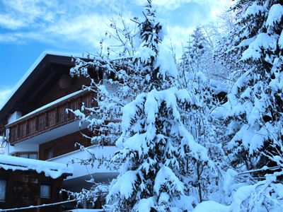 Außenseite Ferienhaus [Winter]