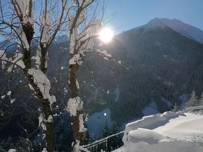 Garten Aussicht Winter