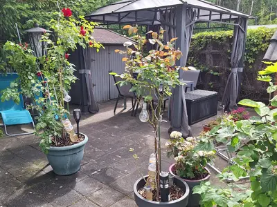 Zweite Terrasse überdacht