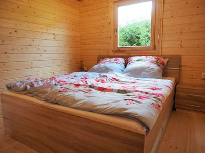 Schlafzimmer  im Ferienhaus Holzhaisl in Kelheim im Altmühltal