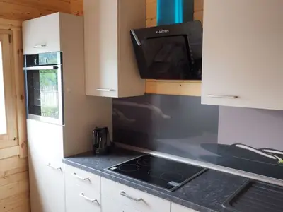 Küche im Ferienhaus Holzhaisl in Kelheim im Altmühltal