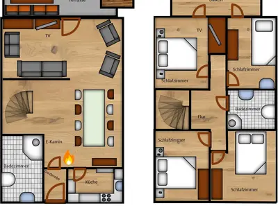 Ferienhaus für 7 Personen (100 m²) in Kirchheim (Hessen) 2/10