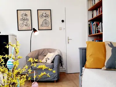 Leseecke neben dem Schwedenofen