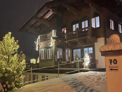 Außenseite Ferienhaus [Winter]