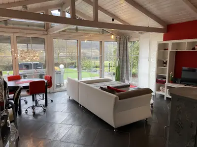 Moselchalet Koblenz Wohnraum