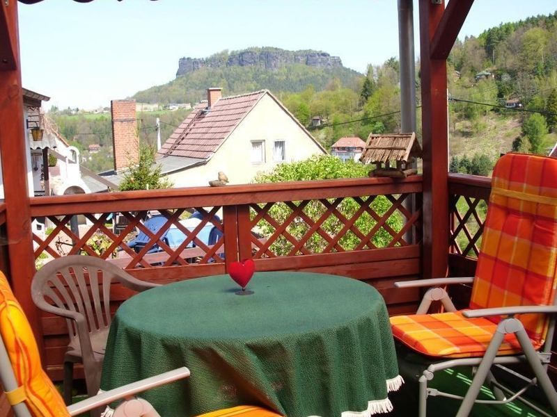 Außenansicht des Gebäudes. Ferienhaus 2 Terrasse