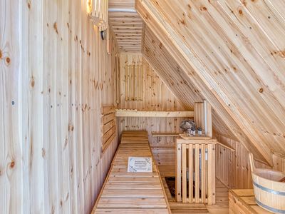 Wunderschöne Sauna mit Außeneingang