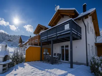Außenseite Ferienhaus [Winter]
