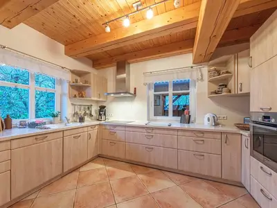 Ferienhaus Havelquelle Blick in die Küche