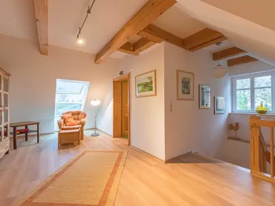 Ferienhaus Havelquelle Treppe zum Erdgeschoss