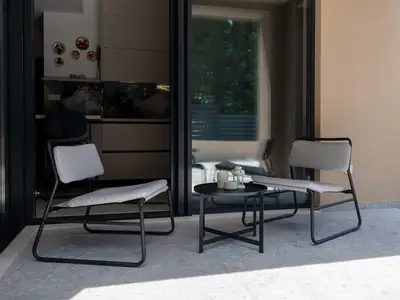 outside