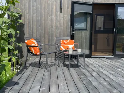 Terasse von unserem Tiny House