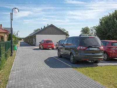 outside