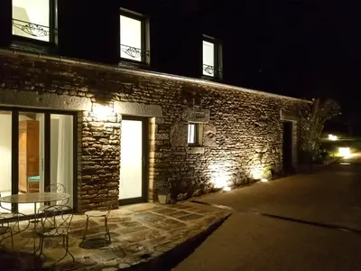 outside