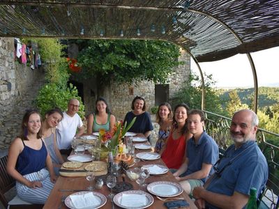 Dinner auf der Terrasse