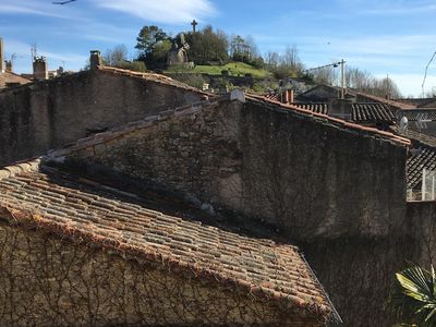 Vue sur le moulin de la suite parentale