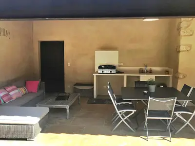 outside