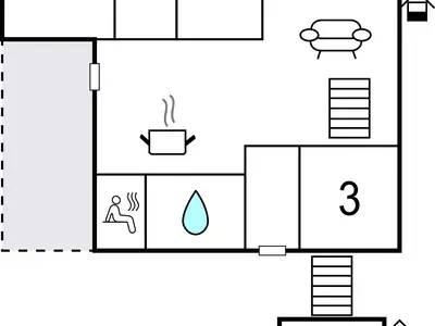 Ferienhaus für 8 Personen (97 m²) in Lembruch 1/10