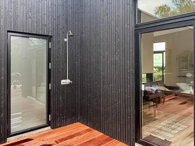 outside