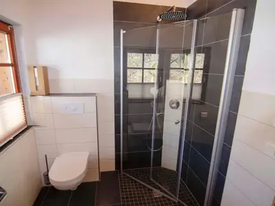 Das Badezimmer vom Ferienhaus Mondschein wird zu ihre Wohlfühloase
