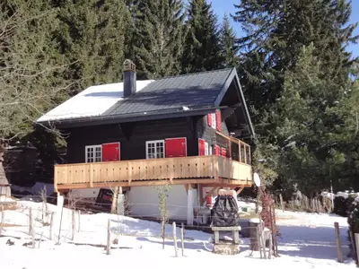 Chalet mit neuem Balkon