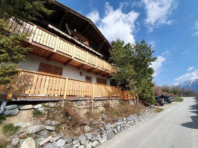 Chalet Mon Refuge von der Zufahrtsstrasse gesehen