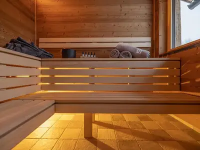 Private Aussensauna im Chalet