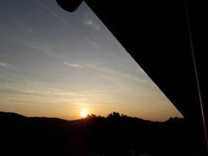 Blick auf den Sonnenaufgang