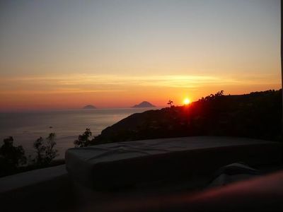 Terrasse. sunset view